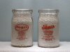 Pages Cottage Cheese Jar Late 1940s early 1950s Both Red Logos
